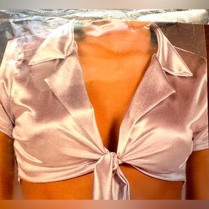 Spiral Lingerie Silver tie top